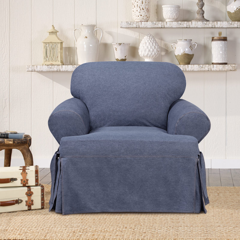 Sure Fit Authentic T Cushion Armchair Slipcover Reviews Wayfair